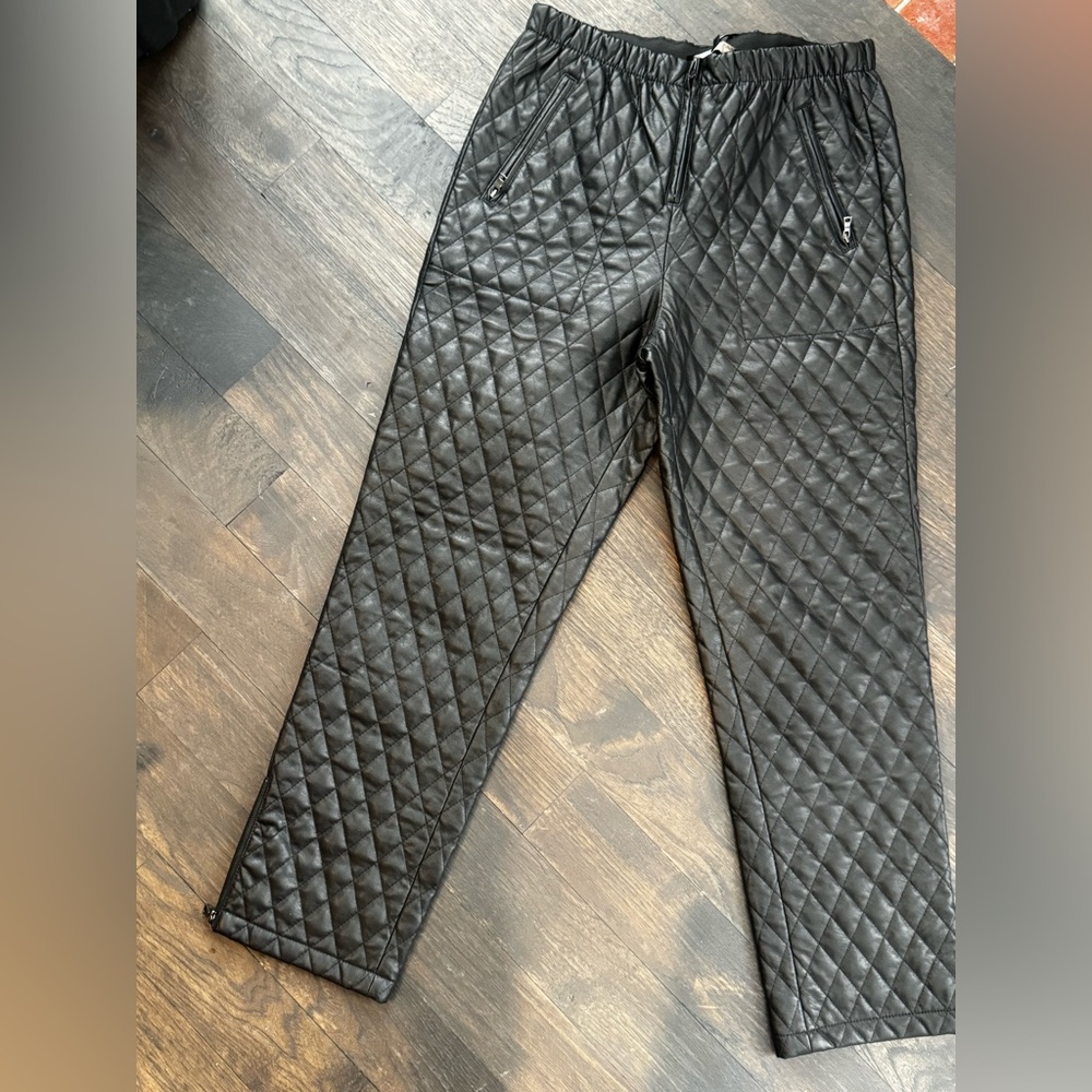 BGBG quilted Faux leather pant